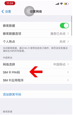 高陵苹果14维修网分享如何给iPhone14的SIM卡设置密码 