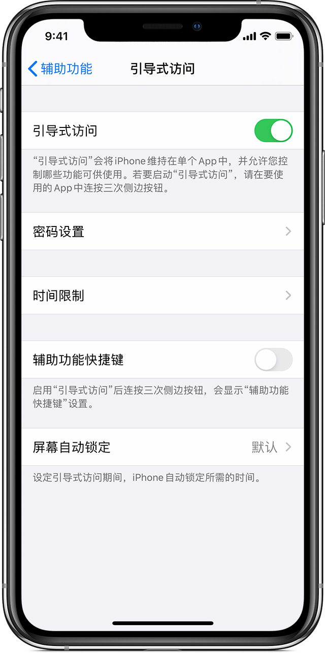 高陵苹果手机维修分享如何在 iPhone 上退出引导式访问 